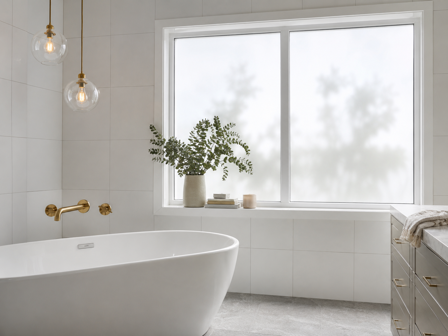 Sichtschutzfolie fürs Badezimmer: Bad-Fenster blickdicht machen