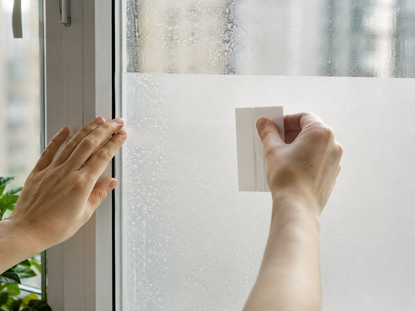 Fensterfolie anbringen: blasenfrei in 15 Minuten