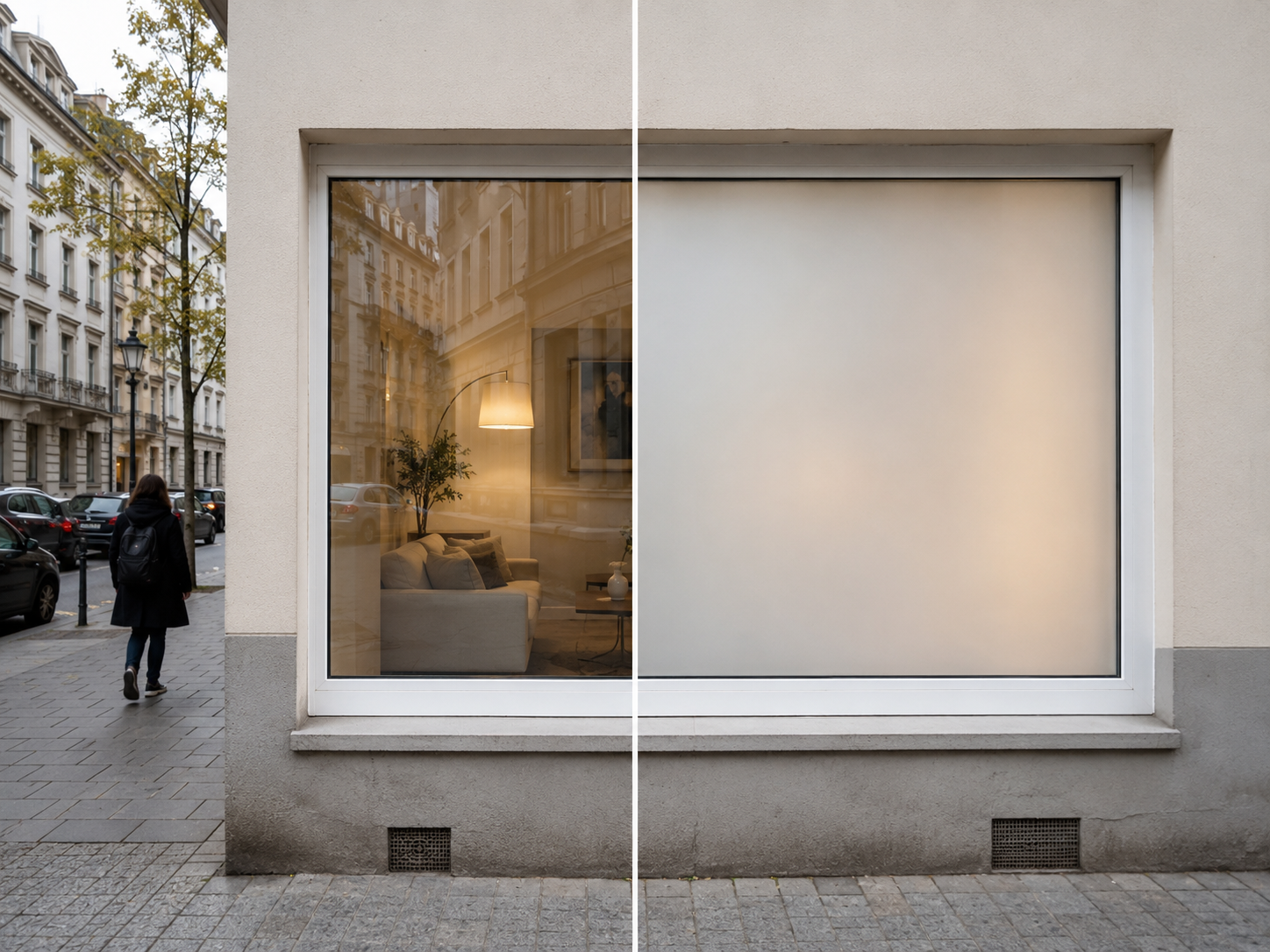 Fensterfolie: Von innen durchsichtig, von außen blickdicht — geht das?